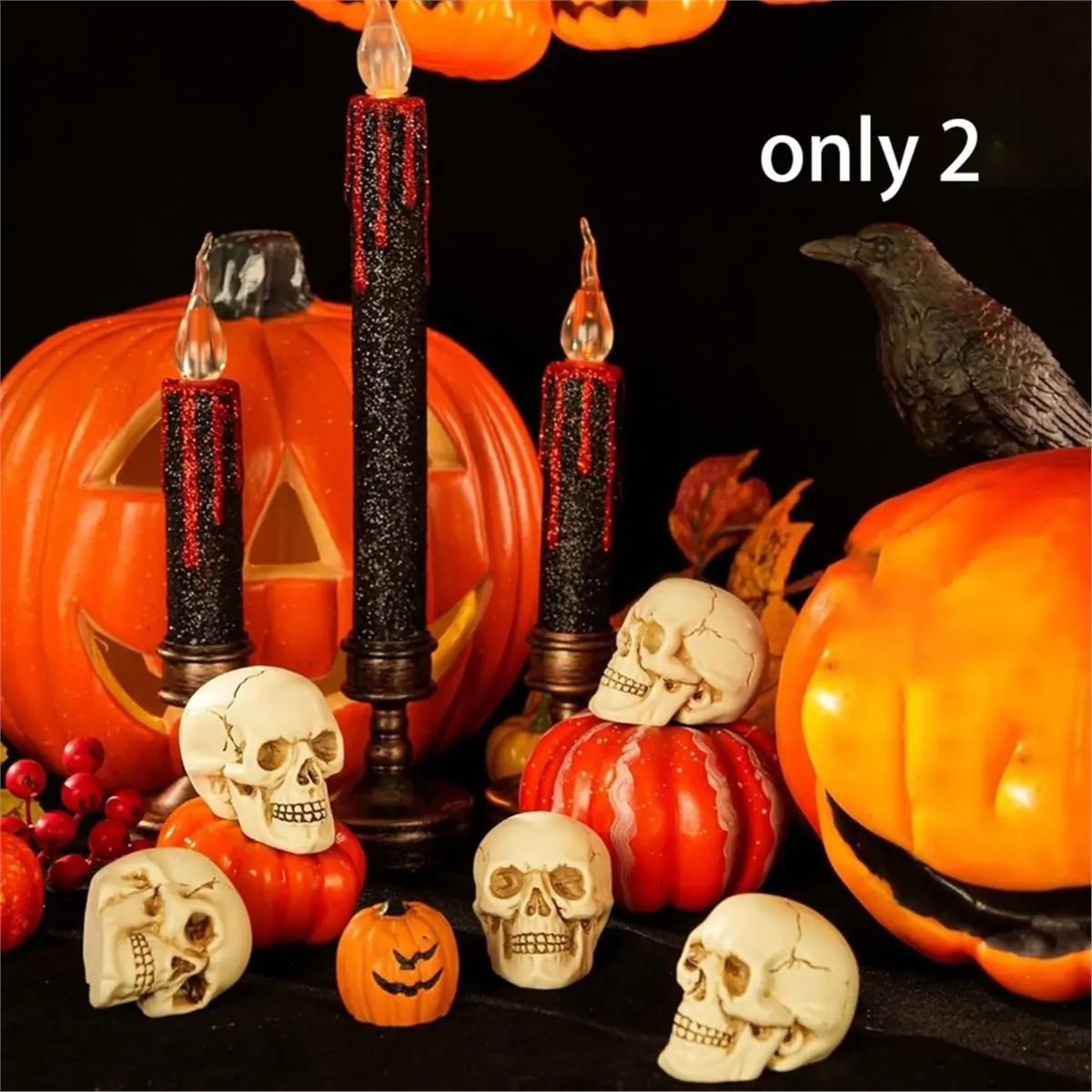 update. Resin Skull 2 Pcs/Set, Mini Skull Model for Home Decoration, Skull Statue, Human Skull Head Bone Model for Desktop