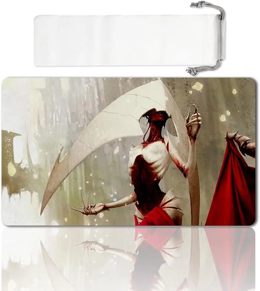 

Brettspiel TCG Playmat Tischmatten Spiele Größe 60 x 35 cm Mauspad kompatibel für MTG CCG RPG Sammelkartenspiel (Elesh Norn)