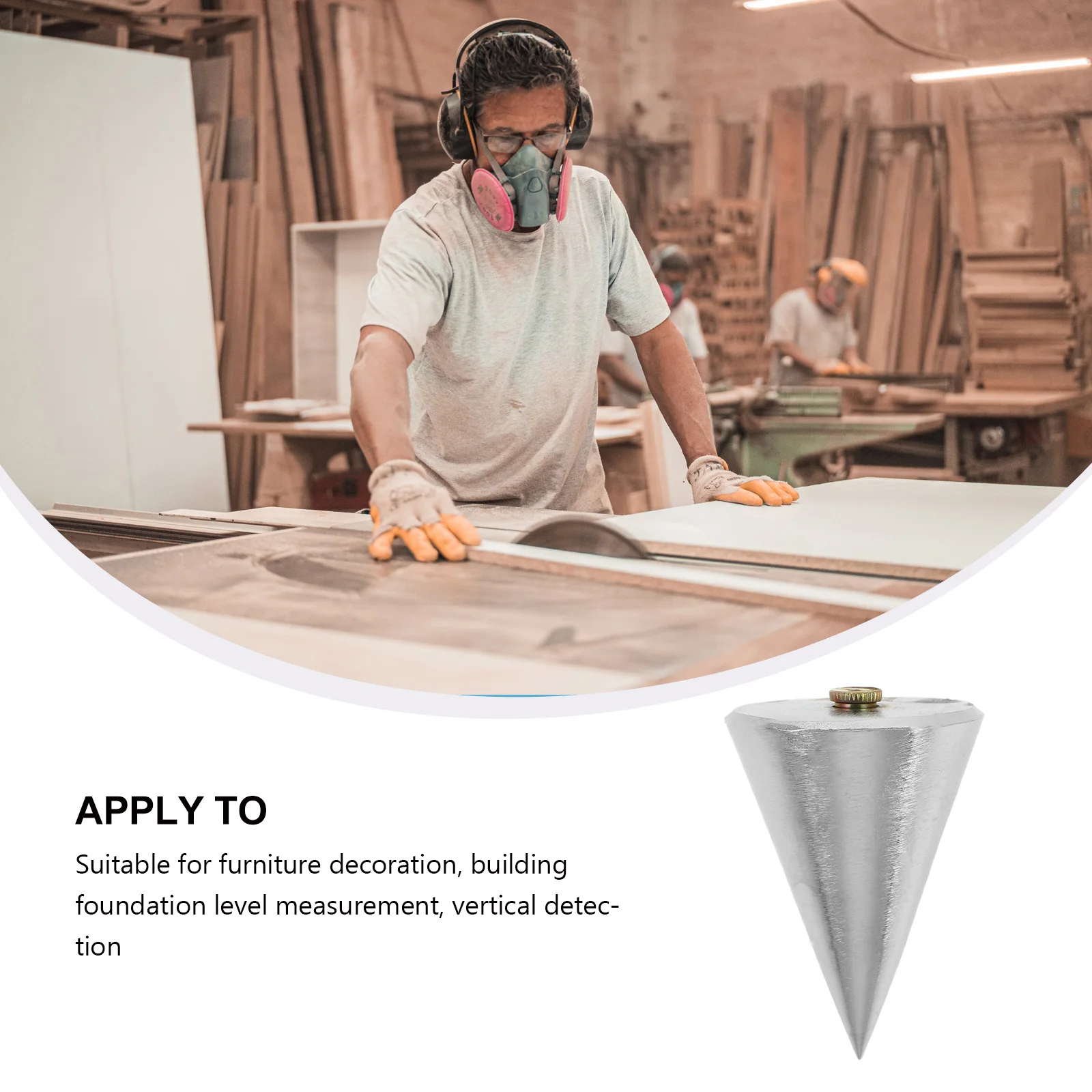 

Hammer Steel Silver Masonry Heavy Vertical Measuring Tool Construction Measure Wire Hanging Pendulum Line Tool Multifunctional