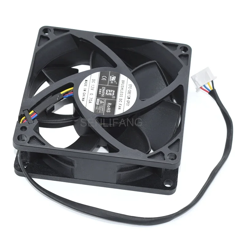 EFC-08E12W-GP01 Brand New 8025 DC12V Cooler Brushless Fan  For DWPH 0.7A Four Lines Cooler  80*80*25MM Cooler