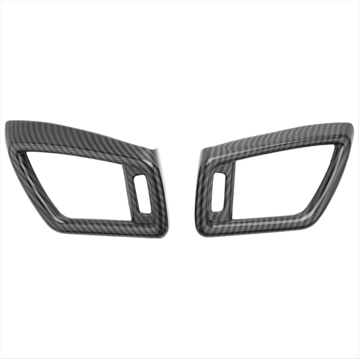 #54A 5 Pcs Air Condition Vent Outlet Cover for Nissan X-Trail Carbon Fiber,Console Air Condition Vent Outlet Cover,(plastic)