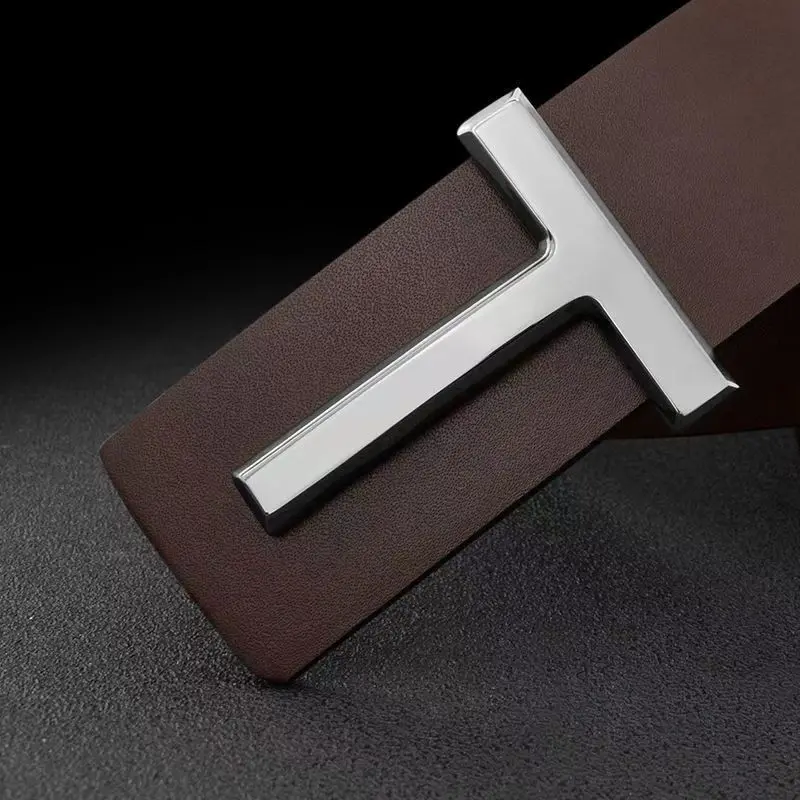 Hochwertiger Herrengürtel aus Leder, Designer-Hosen-Gürtel, Modischer Markengürtel für Männer, Luxuriöser Vintage-Gürtel für Herren-Jeans – Detail 6