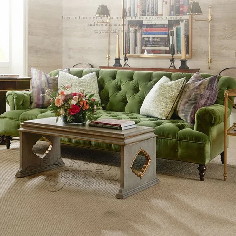 

Vintage Velvet Living Room Sofa Lazy Armchair Modern Sectional Living Room Sofa Design Aesthetic Canape Salon Nordic Furniture