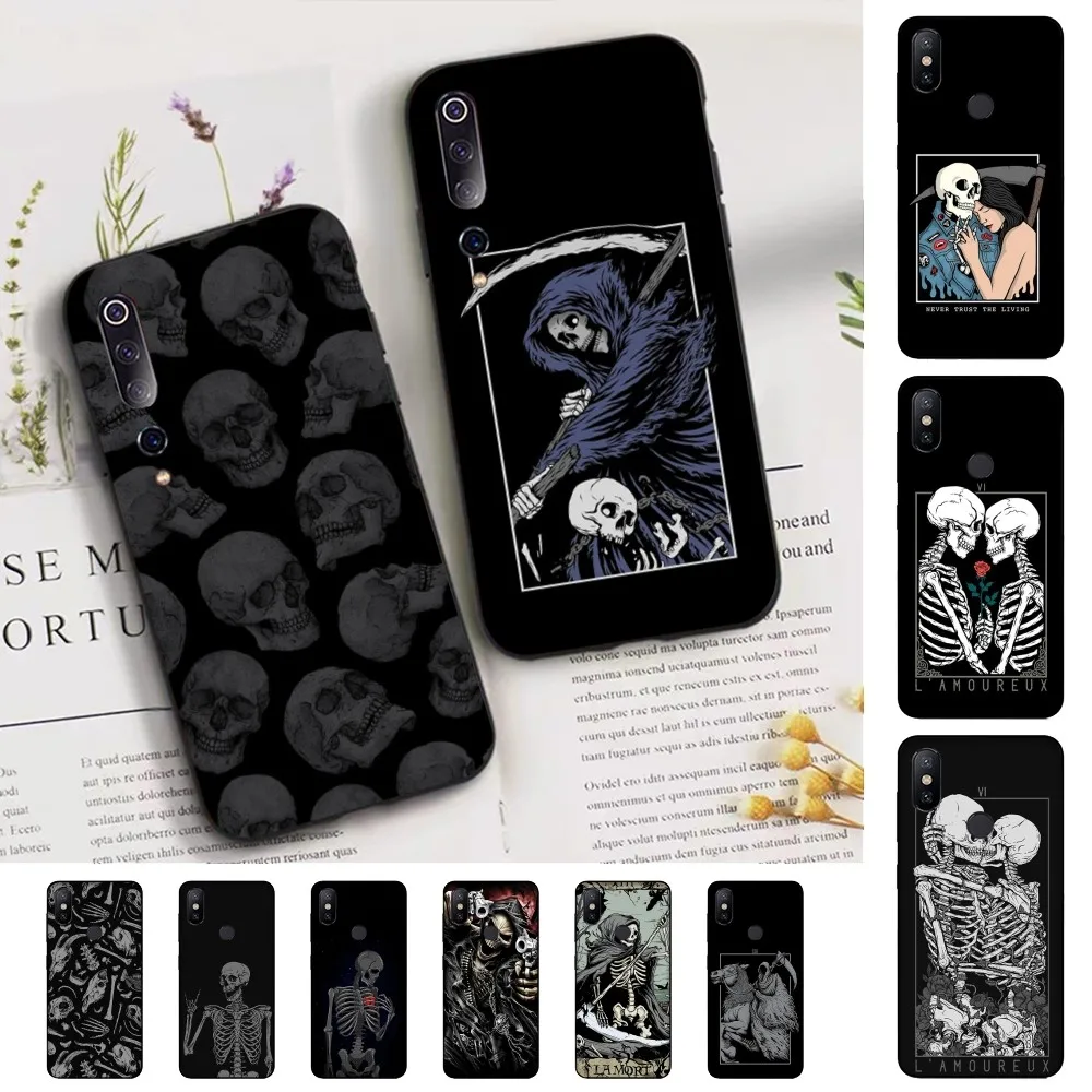 Чехол для телефона Reaper Skull для Xiaomi Mi 5X 8 9 10 11 12 lite pro 10T PocoX3pro PocoM3 Note 10 pro lite