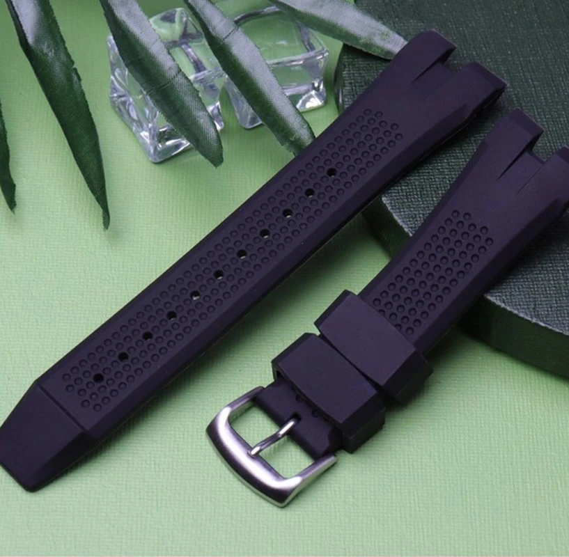 Silicone Strap For Citizen Eco-Drive CA4154 4155 AW1476 1475 1477 Bracelet 24mm Men Rubber Replacement Watch band Accessories