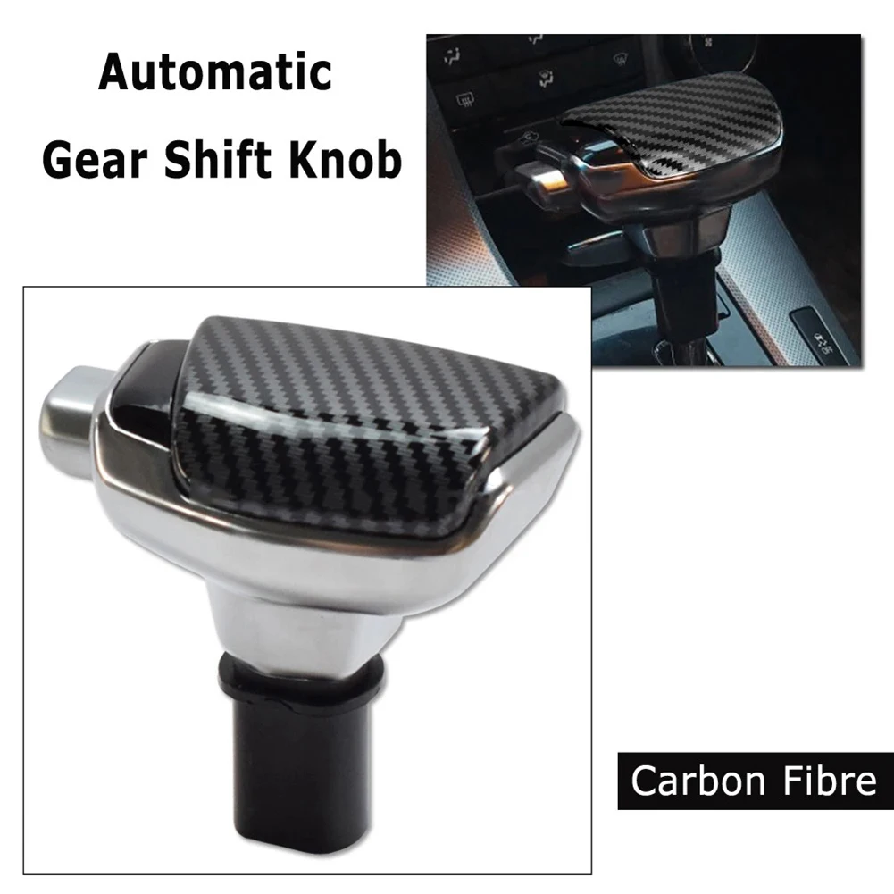 

For Astra Car Gear Handle Automatic Gear Lever Vehicle Interior Upgrade Elegant Black Leather-ABS Ergonomic Design
