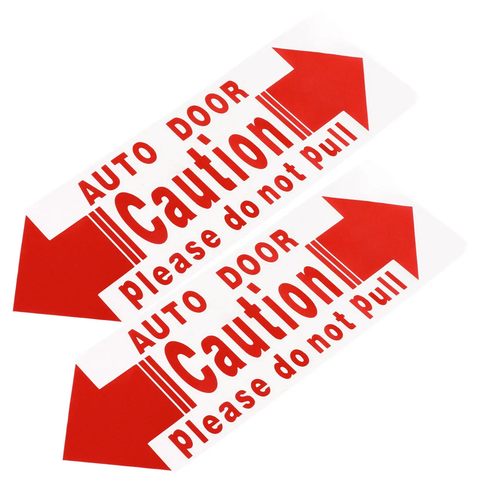 

2pcs Automatic Car Door Sticker PVC Not Touch Warning Reminder Seal Opening Indicator Durability Weather Condition