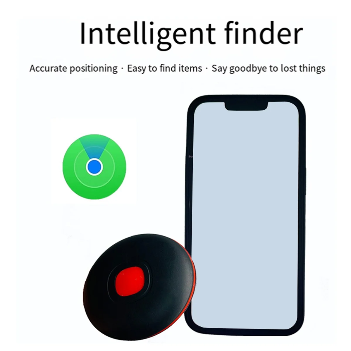 ABAB For Bluetooth Tracking Search Finder Anti-Lost GPS Tracker Locator Global Positioning Device Work Find My,B