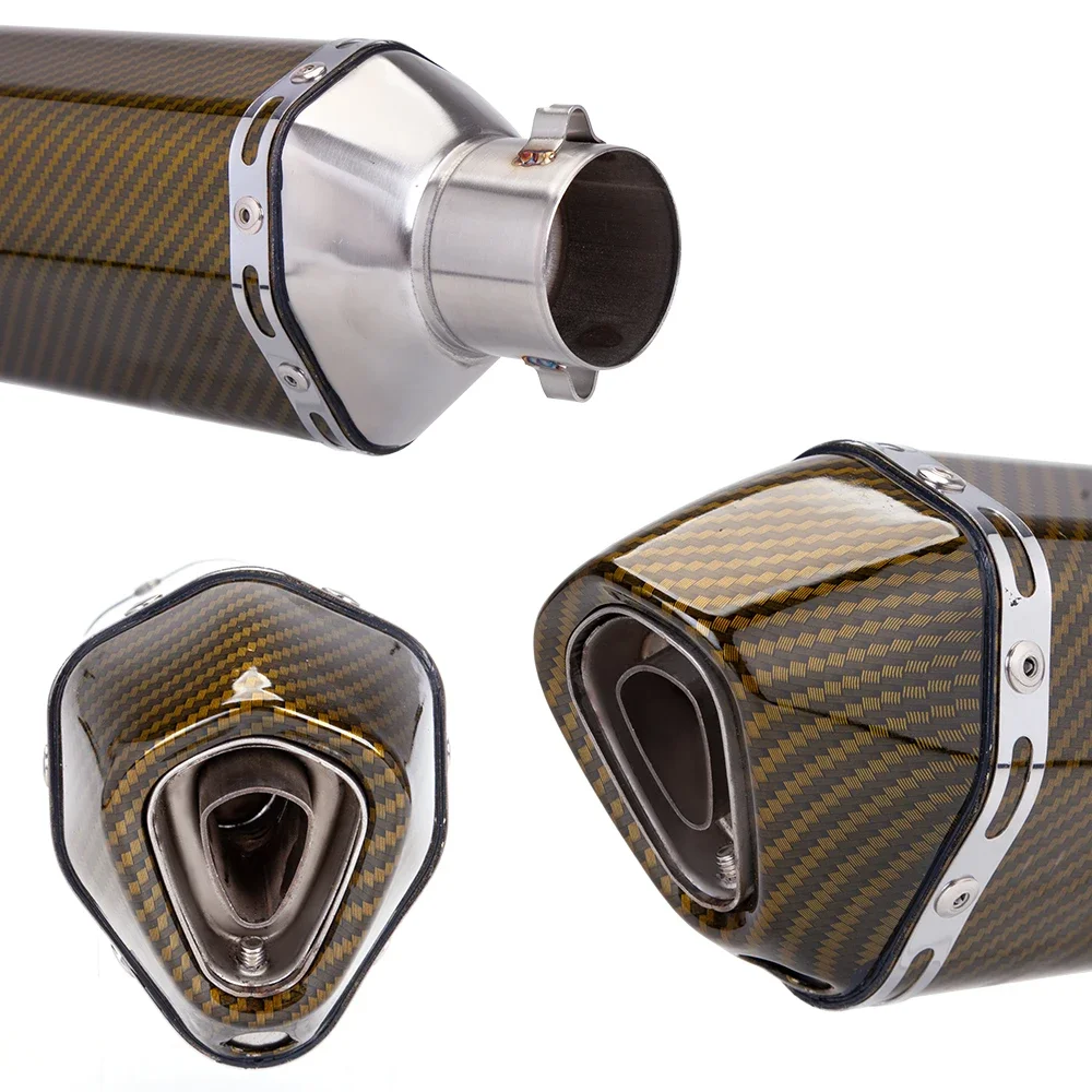 Racing Motorcycle, Universal Motorcycle Exhaust Muffler Tube, MT07, MT09, z900, z400, ninja400, gsx250, gsx750, 51 millimeters