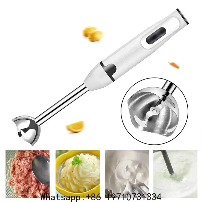Electric Handheld Food Mixer, Multifunction Egg Beater & Veggie Blender/Chopper with Stainless Steel Whisk for Kitchen Tools