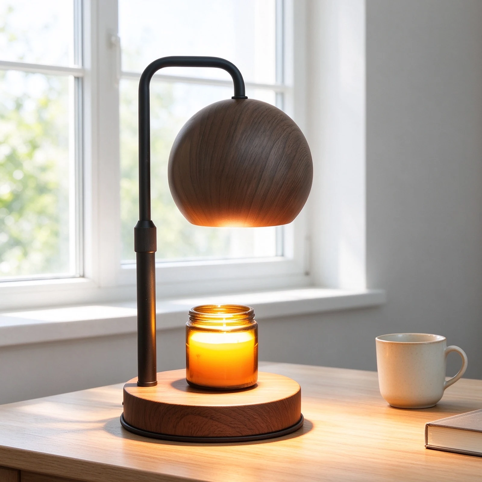Holiday Gift Metal Candle Lamps Study Reading Light Atmosphere Aromatherapy Night Light Living Room Bedroom Decoration