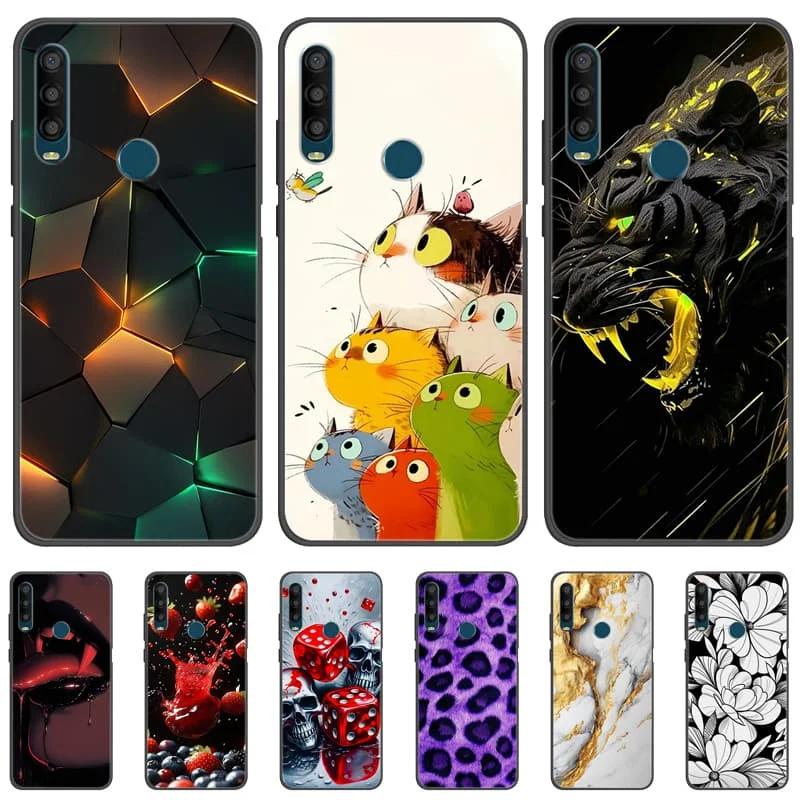 Para Alcatel 1SE 2020 funda a prueba de golpes cubierta trasera de flores para Alcatel 1SE 2020 5030F 5030U 5030D Fundas de teléfono de silicona suave parachoques