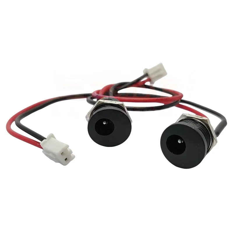 5-10pcs Electronic scale round hole charging socket DC5.5*2.1 power Connector accessorie with cable platform scale charging port