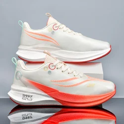 Specialiteit Carbon Plaat Sport Loopschoenen Marathon Luchtkussen Mannen Ademend Lichtgewicht Vrouwen Comfortabele Antislip Sneakers