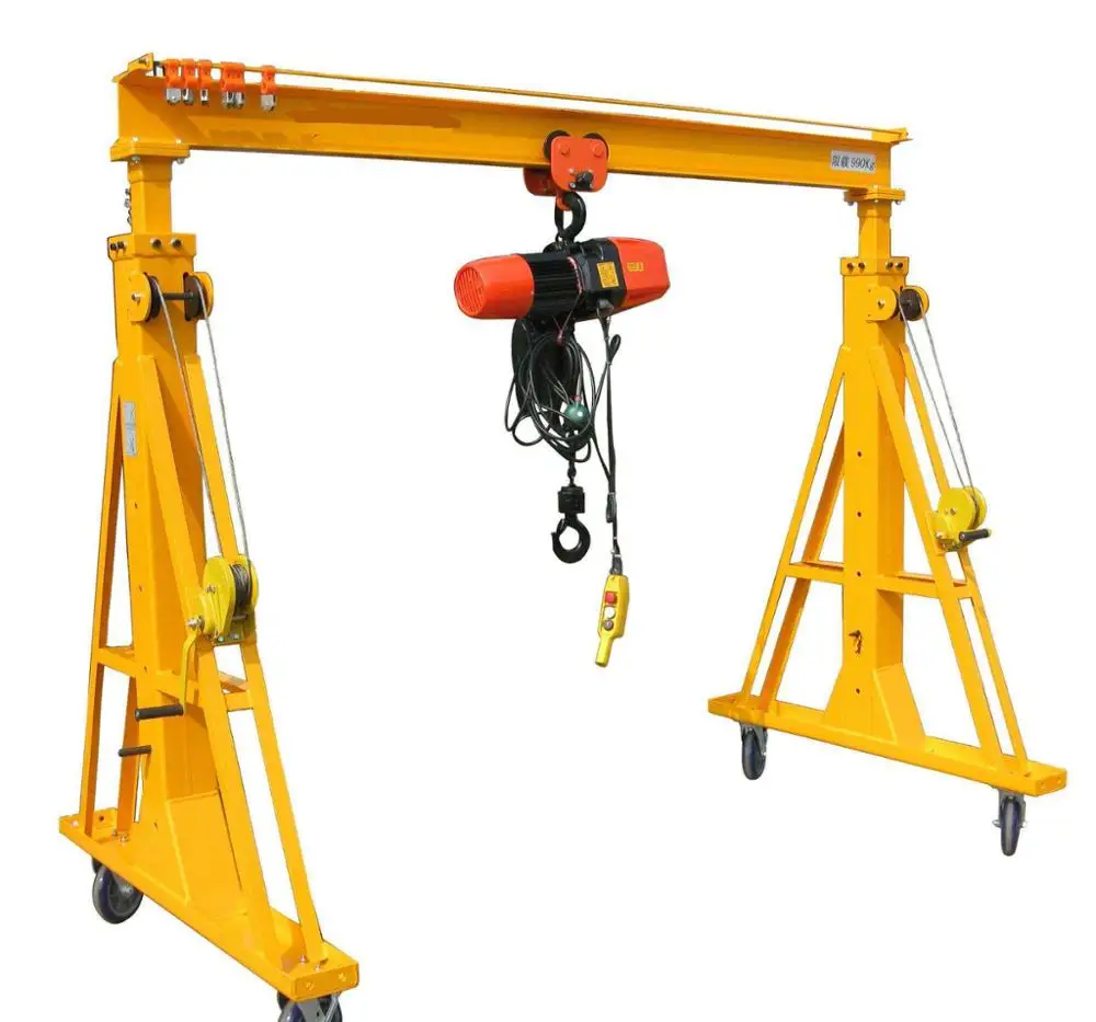 

Aluminum Alloy Folding Small Gantry Crane 1 Ton Capacity for Industrial Workshop Material Handling Professional Lifting Pro