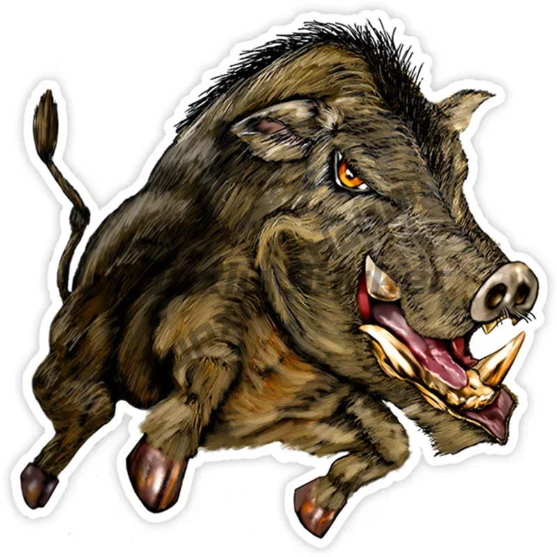 

New Design Ferocious Boar Vinyl Sticker Car Motorcycle Bumper Body Car Window Decoration Waterproof Cover Scratch Sticker