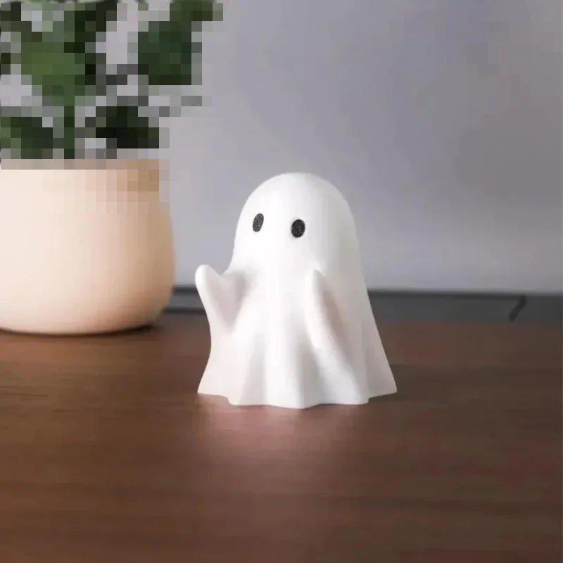 Ghost Pen Holder - Cute Resin Desktop Organizer for Office & Home, Halloween Decor Creative Gift, Funny Stationery Stand (1PC)