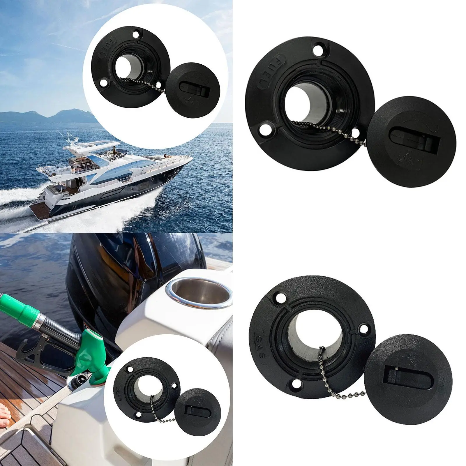 Riempitore professionale per ponte di barca Materiale PP Pezzo di ricambio per ingresso di riempimento marino Installazione semplice per yacht camper