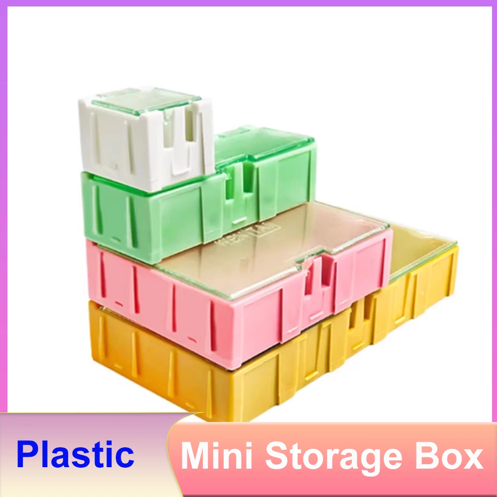 Mini Storage Box Electronic Component SMD Element Parts Boxes Can Be Spliced And Disassembled Resistance Resistance Storage Cas