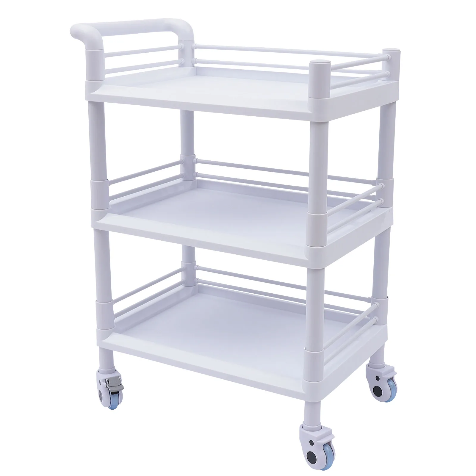 Stainless Utility Salon Trolley 3 Tier Medical Drawers Storage Tool Salon Trolley Tattoo Cart Auxiliar Salon Furniture