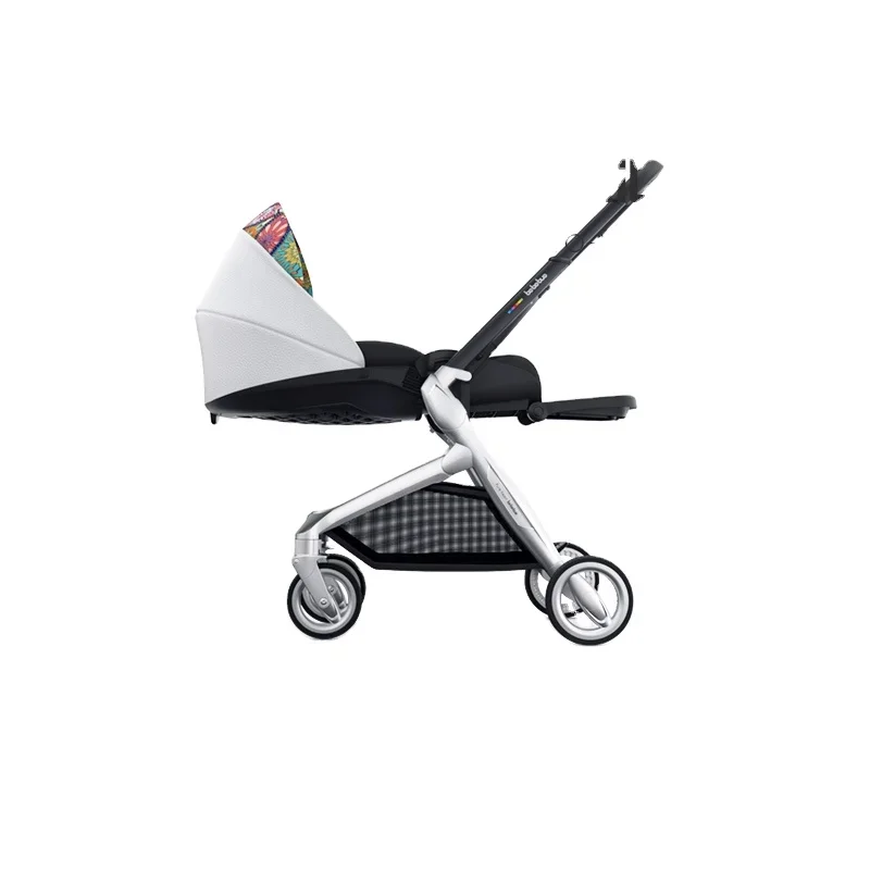 Bebebus Baby Stroller New Hottest Selling Portable Super Lightweight Two-way 3-in -1 Folding 7 Inch PU Leather 6 Inch Support