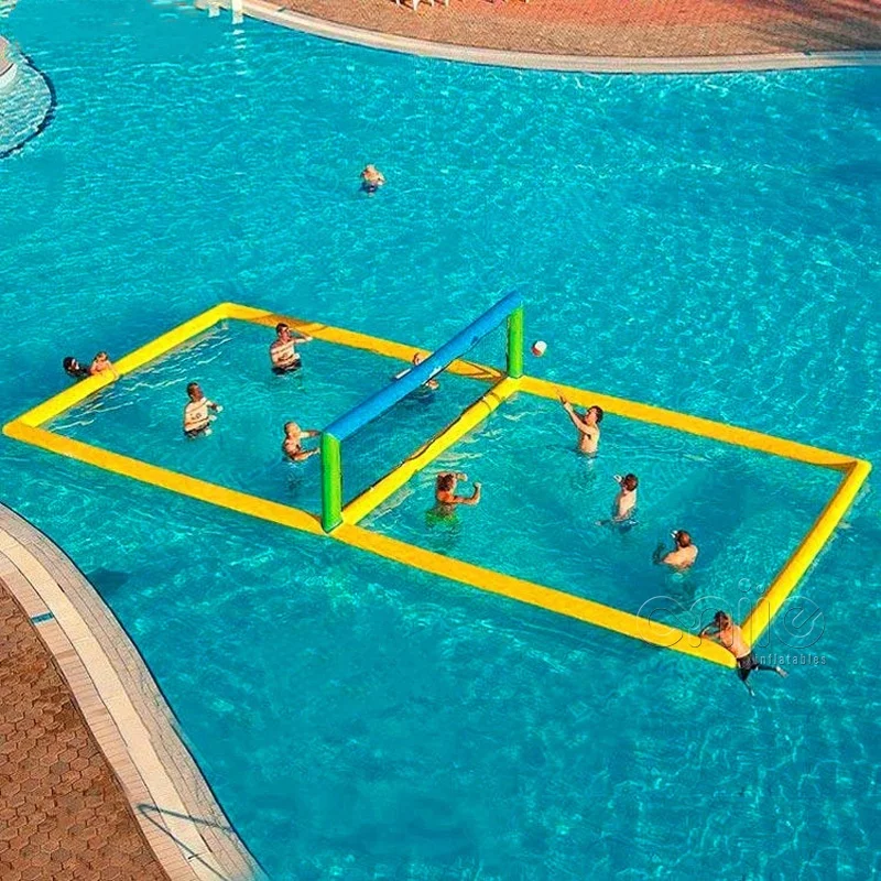 Inflatable Game Field Water Volleyball, Inflatable Volleyball Pool Court