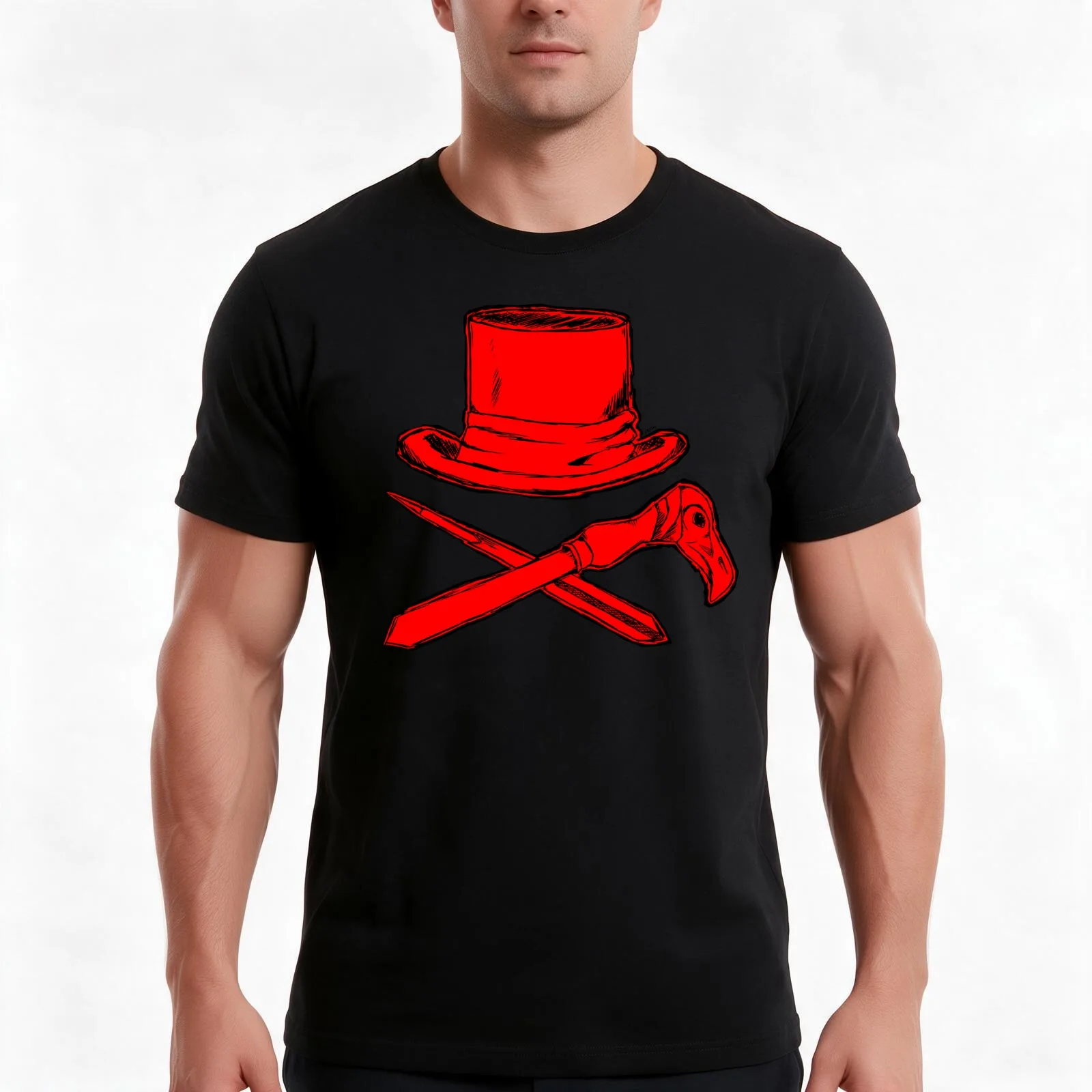 Syndicate inspired pirate flag T-Shirt Summer Casual Cotton Tee Oversized Streetwear Tops Vintage Graphic Print 100% Cotton