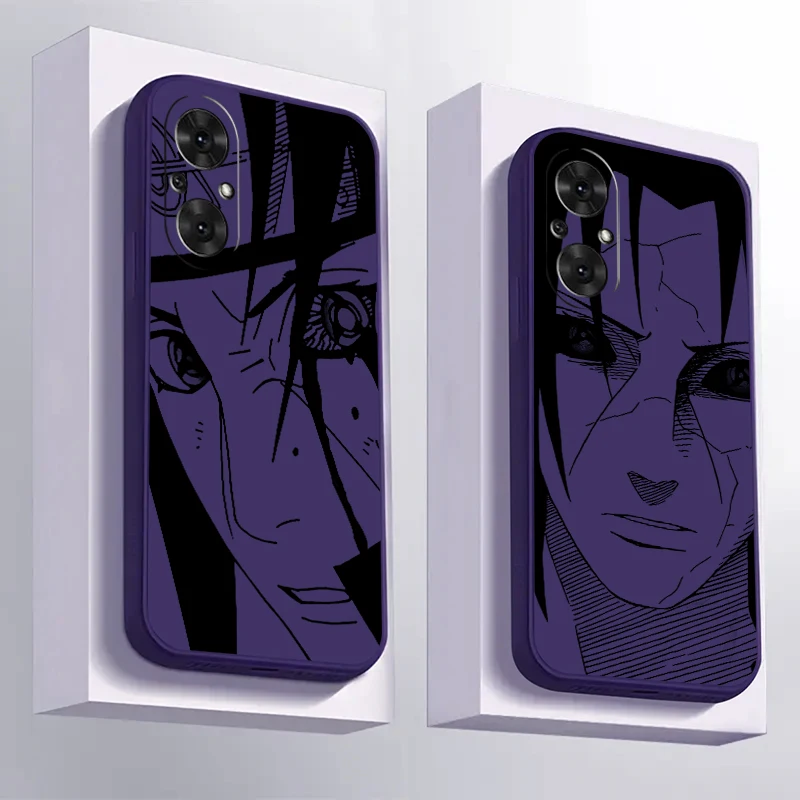 U-Uchiha Itachis A-Akatsukis Phone Case For OPPO A97 A94 A93 A92 A91 A74 A55 A54 5G A16 A16S Funda Carcasa Liquid Silicone Back