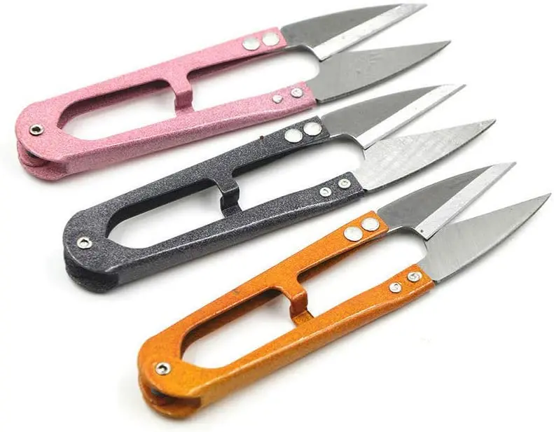 4 PCS 4.1-inch Mini Sewing Scissors Pack Yarn Thread Cutter Small Snips Trimming Nipper for DIY Crafts And Stitching