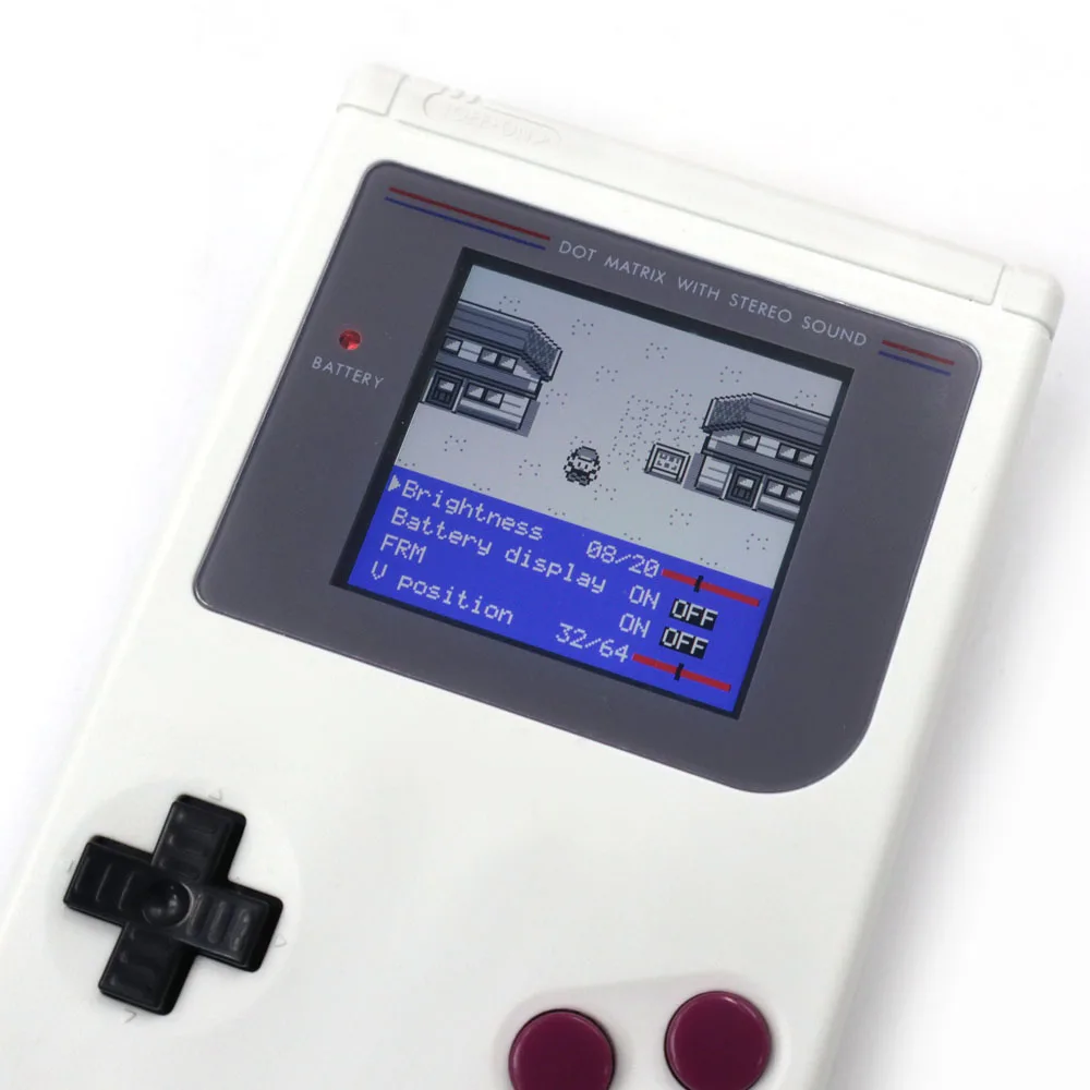 8 Colorful Models Full Size GBO DMG IPS V5 Pro Backlight Backlit LCD Kits w/Pre-cut Housing Shell Speaker For GameBoy