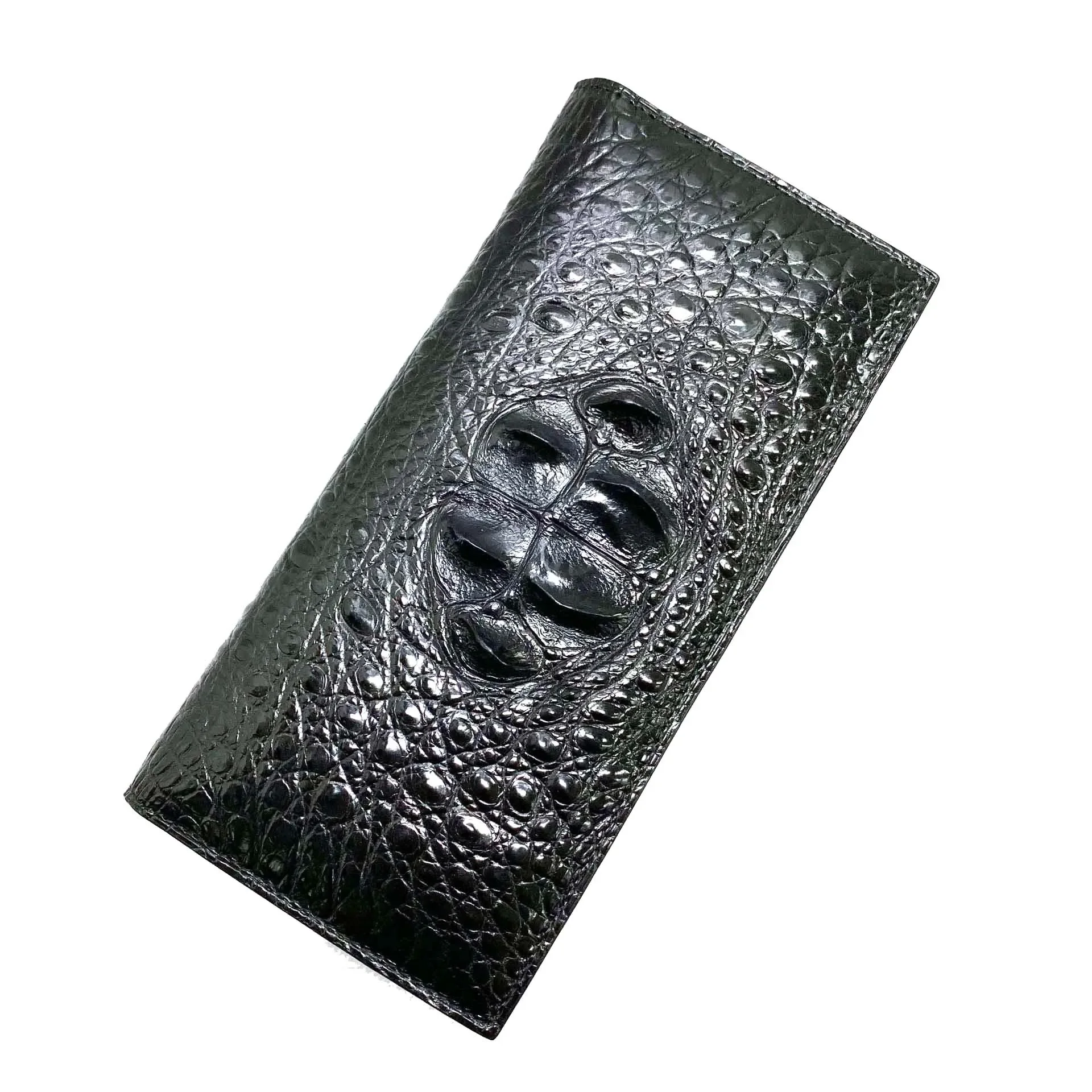 hongsen new crocodile purse  long  men wallet  Long   crocodile  male  wallet