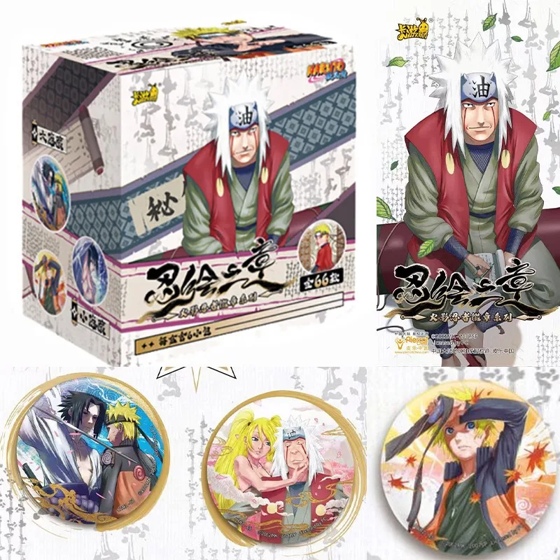 Juego de insignias KAYOU Naruto, alfileres esmaltados de Naruto Jiraiya, merchandising de libros de arte Ninja, regalo de coleccionista de festivales, regalo con licencia oficial