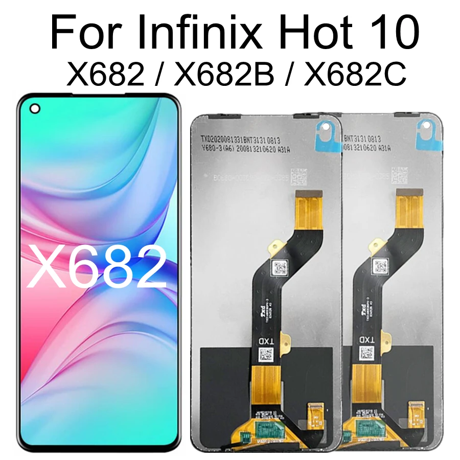 

6.78 LCD For Infinix Hot 10 X682 B/C LCD Display Touch Screen Digitizer Assembly Replacement For Infinix Hot 10 LCD Display