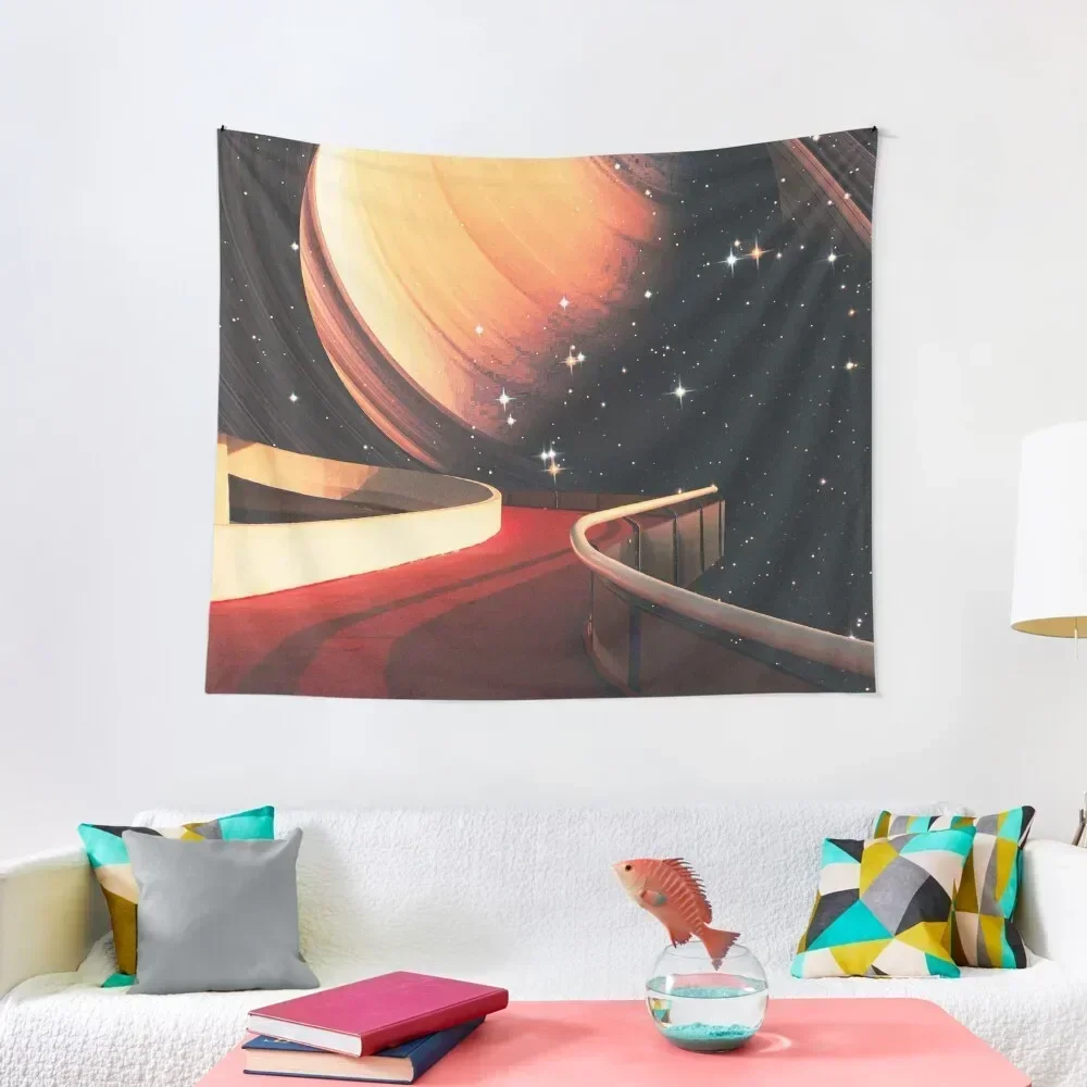 Path to Saturn Tapestry Decoration Aesthetic Bedroom Deco Room Decorations Tapestry