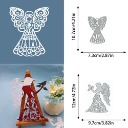 Angel Fairy Greeting Card Die Cuts Scrapbooking Paper Knife Mold Manual Punch Stencil Handicraft Metal Cutting Dies 2024