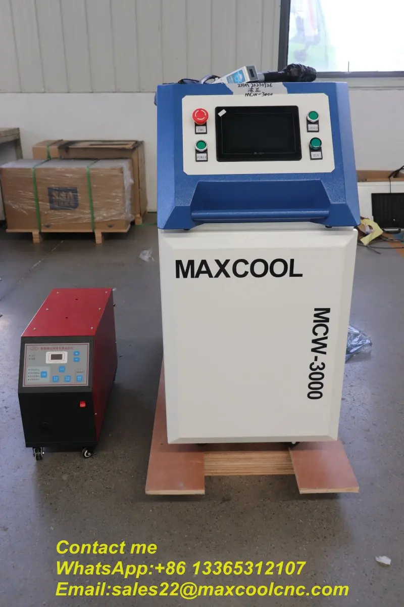 

MAXCOOL 1000W 1500W 2000W 3000W Mini Handheld Fiber Laser Welding Machine With Cuting And Cleaning 3 In 1 Function 220V