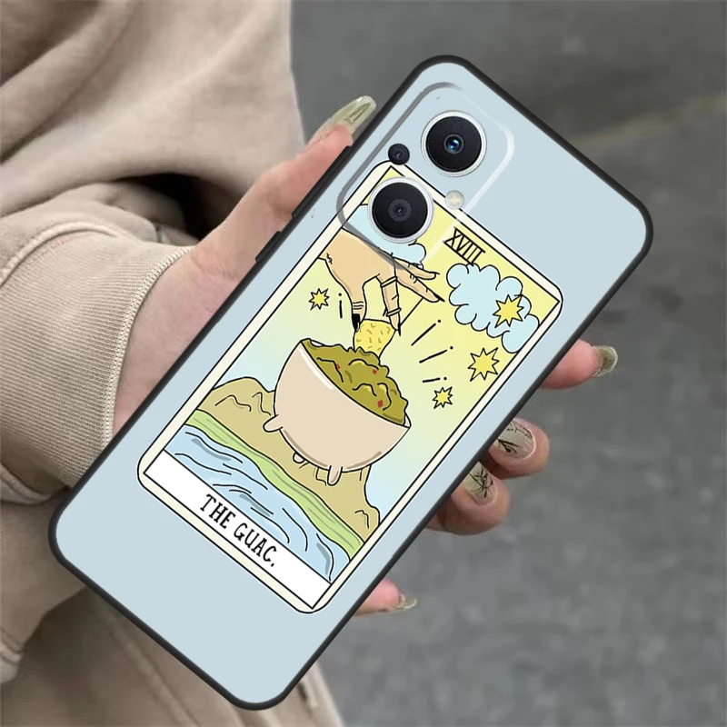 CAKE COFFEE The Boba Tarot Card Case For OPPO Reno 7 8 Lite 6 5 4 11F 10 Pro 8T 5Z 4Z OPPO Find X6 Pro X2 Neo X3 X5 Lite image 3