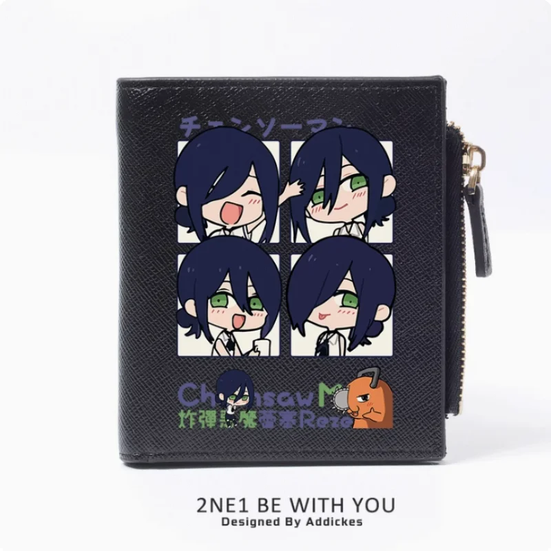 Anime Reze Zipper Wallet Fold Bag Multi Card  Coin Pocket Holder Fashion Kids Wallets Gift