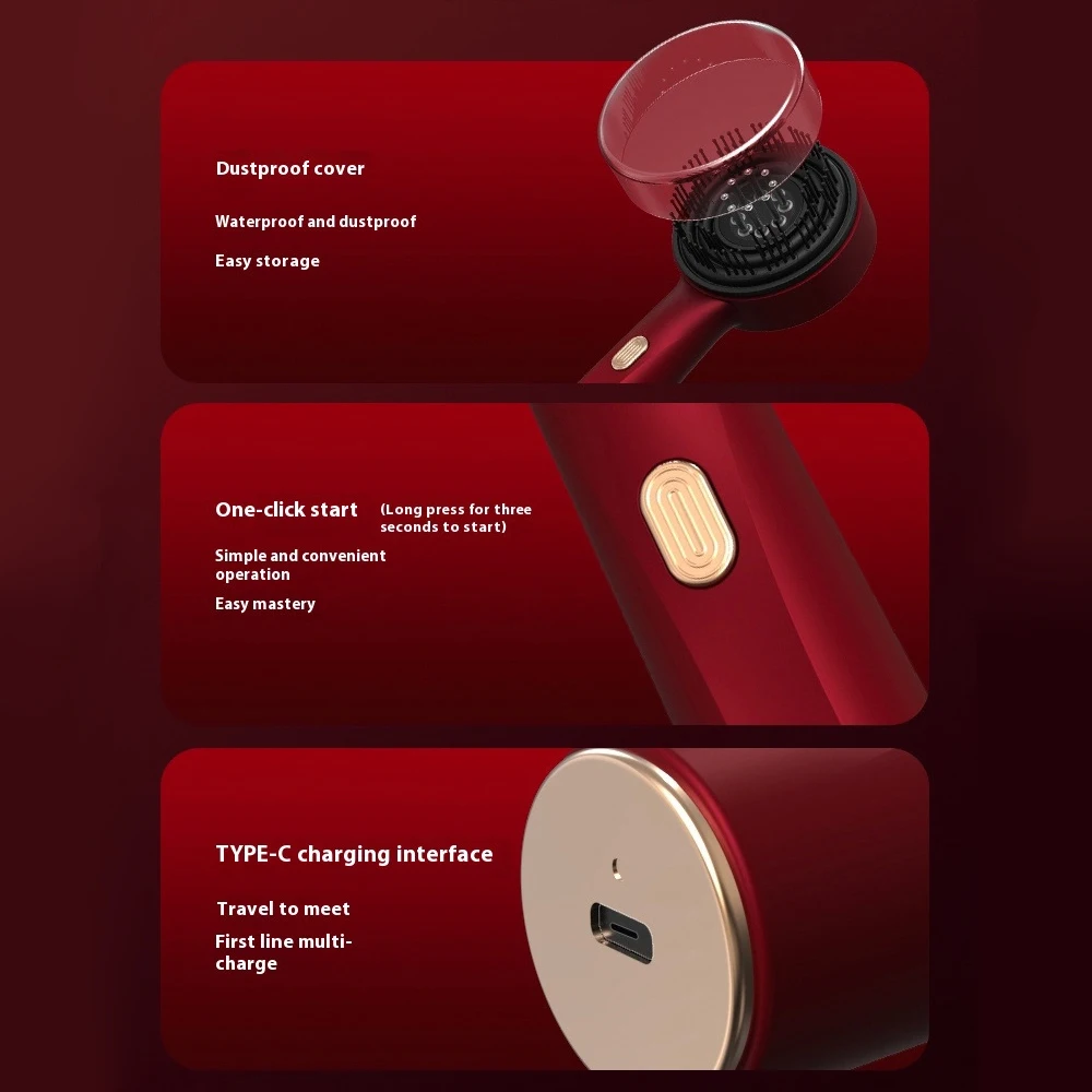 Nuovo massaggiatore elettrico per la testa, macchina per il massaggio della testa del prodotto con olio per la crescita dei capelli del cuoio capelluto, per portatile