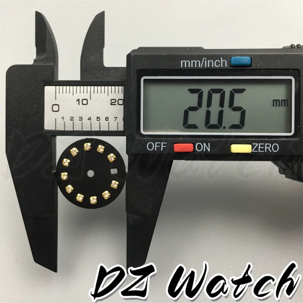 20.5mm Multicolor Sunburst/Gradient Watch Dial  Diamond Markers Date Window Fit NH05 Automatic Movement for Women Wristwatch