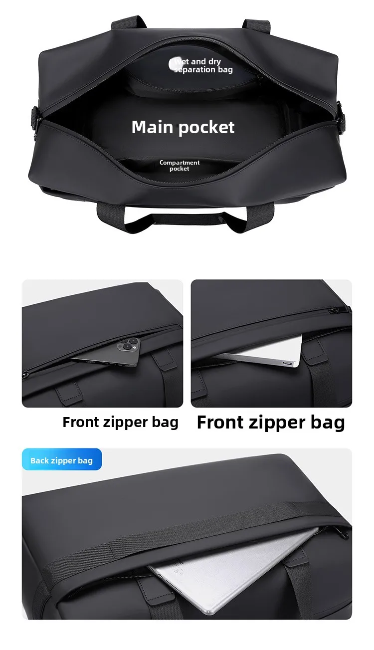 New Travel Handbag, Outdoor Sports and Fitness Bag, Multi-functional Waterproof, Large-capacity Single-shoulder Crossbody Bag