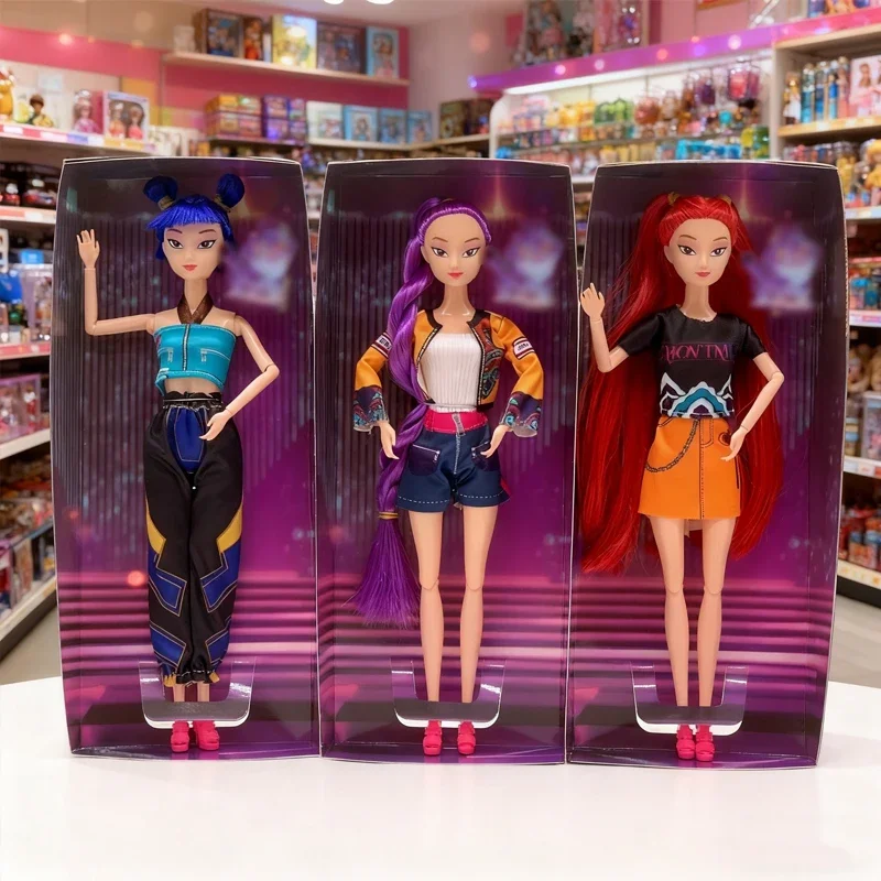 

НОВАЯ виниловая текстура! Фигурка KPop «Охотники на демонов» 30 см — кукла персонажа Руми Миры Зой, эксклюзивный веер