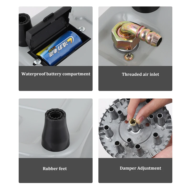 Fornello a gas di vendita caldo GPL Piani cottura a gas intelligenti Acciaio inossidabile Accensione a batteria superiore Fornello a gas a bruciatore singolo per cucina