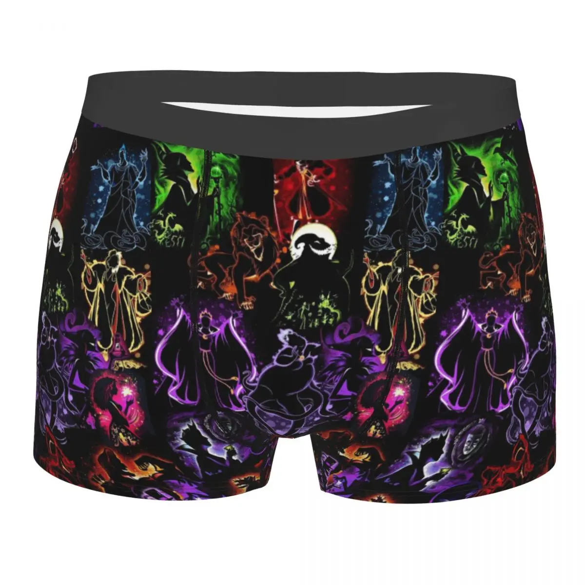 

Мужские боксеры с героями мультфильмов «Малефисента», нижнее белье с 3D принтом, трусы, мягкие трусы