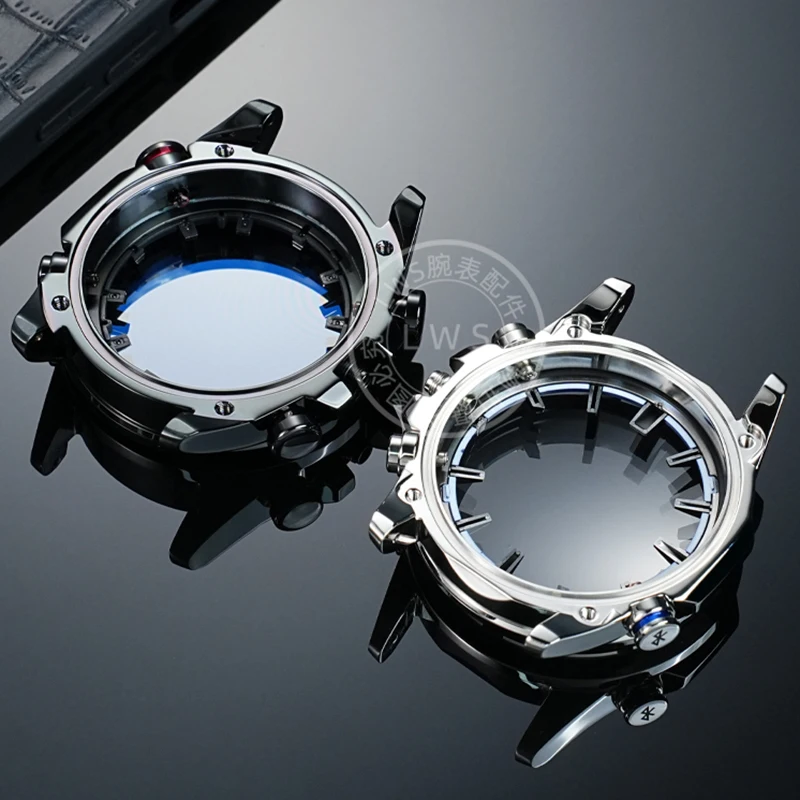 EQB-501 DYI case and mirror integrated for Casio EDIFICE EQB-600 EQB-700 watch stainless steel case modification watch strap view 3