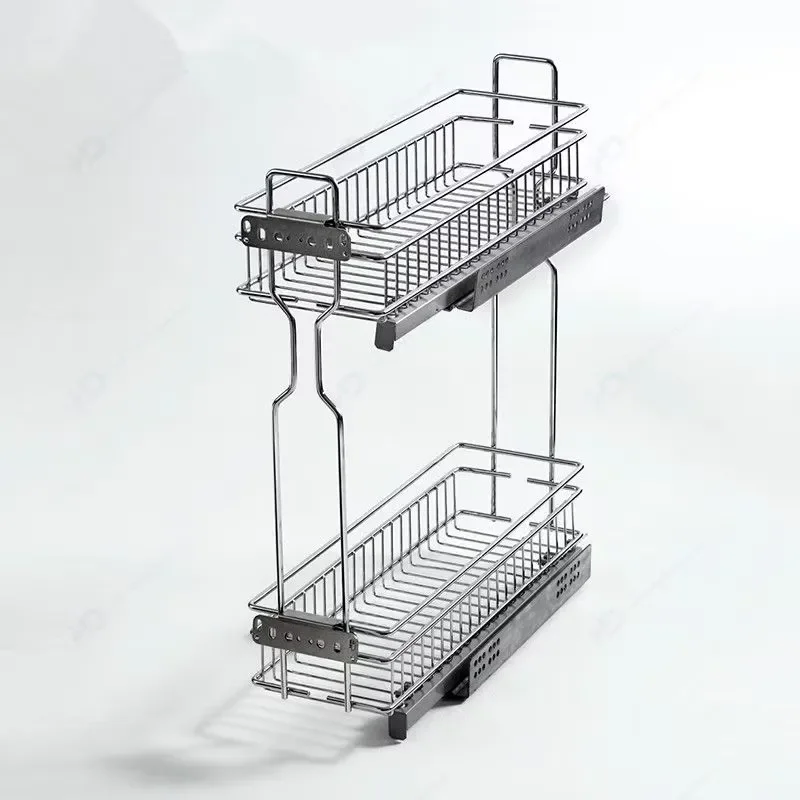 for Cabinet Accessories Storage Pantry Unit Black Cabinet Drawer Dishes Kitchen Basket Drawer Pull Out Basket