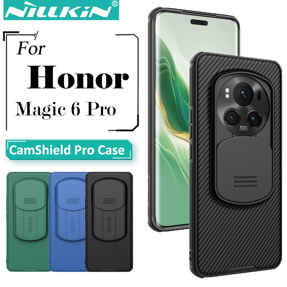 NILLKIN For Honor Magic 6 Pro Case CamShield Pro Shockproof Slide Camera Lens Privacy Protection Back Cover For Honor Magic6 Pro