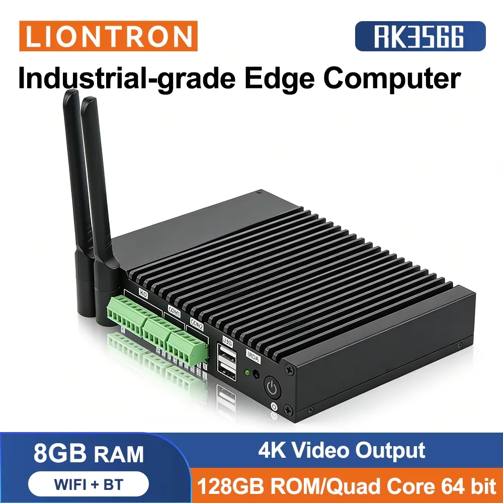 

LPDDR4 Rockchip RK3566 SBC Computer IC-K3566 1000M Ethernet Dual WiFi+BT Run Android Ubuntu Embedded commecial AI Edge Computing