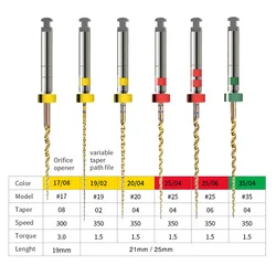 6 PCS/Pack Dental Endodontic Rotary Files Dentist Niti endo files Material dentistry
