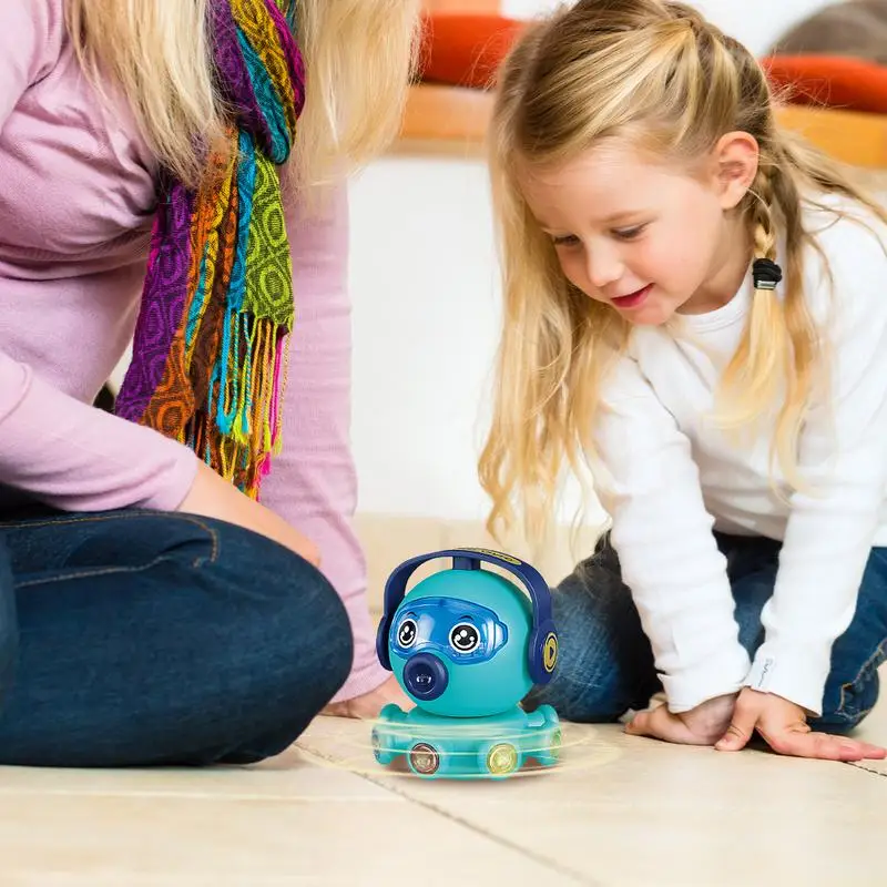 Spinner de pulpo giratorio para niños, juguete sensorial de mano, cubo mágico luminoso, prensa y brillo